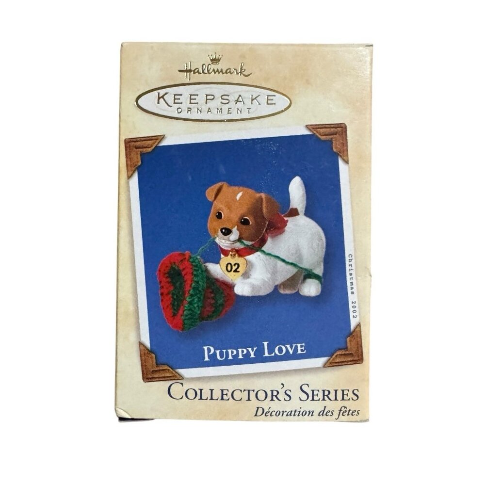 Hallmark Jack Russell Terrier‎ Puppy Love 2022 Number 12 Christmas Ornament VTG